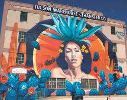 Tucson Mural project this one showing the community's  Hispanic Influence