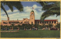 El Conquistador Hotel Tucson post card photo from CardCow.com